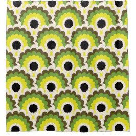 Mid-eeuwse mod 60s 70s douchegordijn