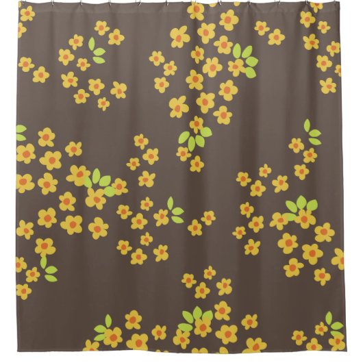 Mid-eeuwse mod 60s 70s douchegordijn (Voorkant)