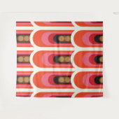 Mid-eeuwse mod retro tapestry wandkleed (Voorkant (horizontaal))