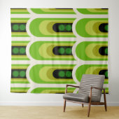 Mid-eeuwse mod retro tapestry wandkleed (In Situ (horizontaal))
