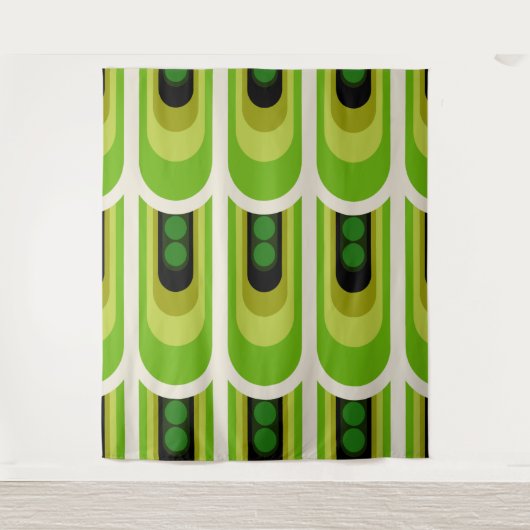 Mid-eeuwse mod retro tapestry wandkleed (Voorkant)