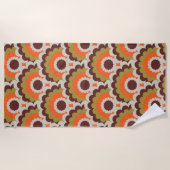 Mid-eeuwse modderkeukenhanddoek strandlaken (Voorkant)