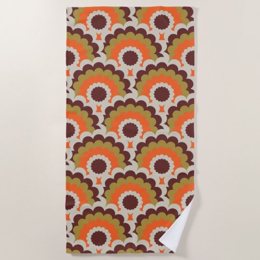 Mid-eeuwse modderkeukenhanddoek strandlaken (Voorkant)