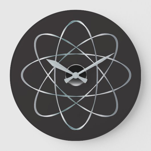 Mid-eeuwse moderne atoomkernmod grote klok (Voorkant)