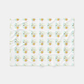 mid - eeuwse moderne kerstboomretro fleece deken (Voorkant (Horizontaal))