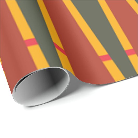 Mid-eeuwse moderne Kerstmis Cadeaupapier (Rol Hoek)