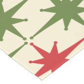 Mid-eeuwse moderne kerststaarten uit de Retro Korte Tafelloper (Hoek)