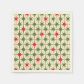 Mid-eeuwse moderne kerstuitbarstingen in de Retro Servet (Voorkant)