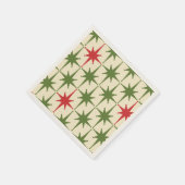 Mid-eeuwse moderne kerstuitbarstingen in de Retro Servet (Hoek)