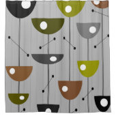 Mid-eeuwse Moderne Ventilatoren Douchegordijn (Voorkant)