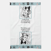 Mid-eeuwse retro-keukenhanddoek theedoek (Verticaal)