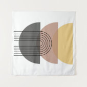 Mid-eeuwse tapijten/neutraal/geometrisch wandkleed (Voorkant (horizontaal))