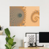 Mid Gold Spirole Poster (Thuiskantoor)