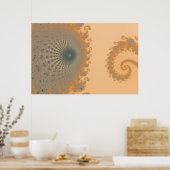 Mid Gold Spirole Poster (Keuken)