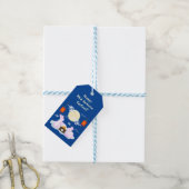 Mid Herfst Festival Maan Konijn Maancake Wolken Cadeaulabel (Met Touw)