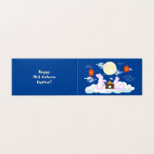 Mid Herfst Festival Maan Konijn Maancake Wolken Kaart (Buitenkant ongevouwen)