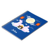 Mid Herfst Festival Maan Konijn Maancake Wolken Notitieboek (Linkerzijde)