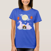 Mid Herfst Festival Maan Konijn Maancake Wolken T-shirt (Voorkant)