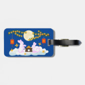 Mid Herfst Festival Maan Konijn Mooncake Osmanthus Bagagelabel (Achterkant horizontaal)