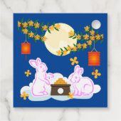 Mid Herfst Festival Maan Konijn Mooncake Osmanthus Bedankjes Labels (Achterkant)