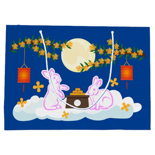 Mid Herfst Festival Maan Konijn Mooncake Osmanthus Groot Cadeauzakje (Achterkant)