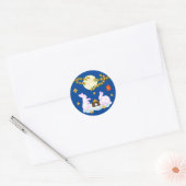 Mid Herfst Festival Maan Konijn Mooncake Osmanthus Ronde Sticker (Envelop)