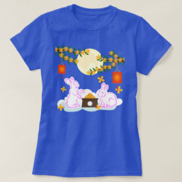Mid Herfst Festival Maan Konijn Mooncake Osmanthus T-shirt