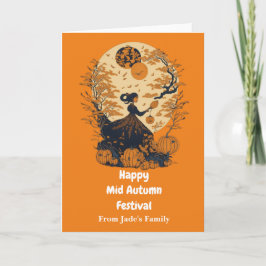 Mid Herfst Festival Mooncake Groet Kaart