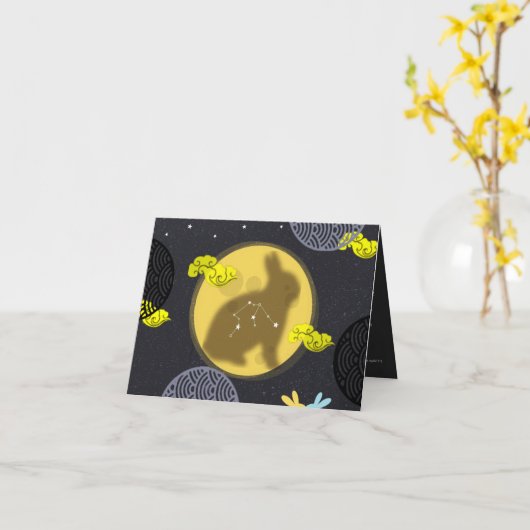 Mid-herfstencaart Kaart (Gele Bloem)