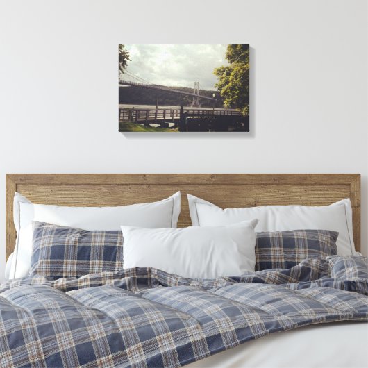 Mid Hudson Bridge Klein verpakt Canvas (Insitu (Slaapkamer))