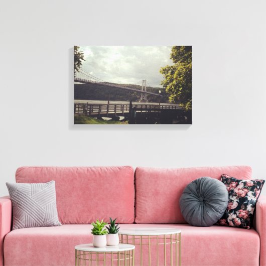 Mid Hudson Bridge Klein verpakt Canvas Afdruk (Insitu (Woonkamer))
