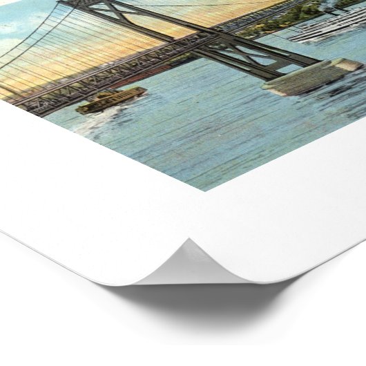 Mid-Hudson Bridge, Poughkeepsie 1930 Poster (Hoek)