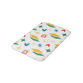 Mid Mod Atomic Mid-Century Moderne Vormen Retro Badmat (Gekanteld)