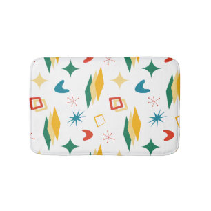 Mid Mod Atomic Mid-Century Moderne Vormen Retro Badmat