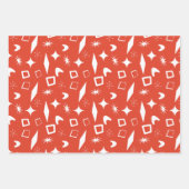 Mid Mod Atomic Mid-Century Moderne Vormen Retro Inpakpapier Vel (Voorkant 2)