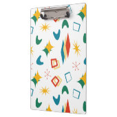 Mid Mod Atomic Mid-Century Moderne Vormen Retro Klembord (Links)