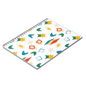 Mid Mod Atomic Mid-Century Moderne Vormen Retro Notitieboek (Linkerzijde)