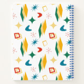 Mid Mod Atomic Mid-Century Moderne Vormen Retro Notitieboek (Achterkant)
