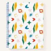 Mid Mod Atomic Mid-Century Moderne Vormen Retro Notitieboek (Voorkant)
