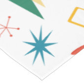 Mid Mod Atomic Mid-Century Moderne Vormen Retro Tafelkleed (Gekanteld)