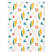 Mid Mod Atomic Mid-Century Moderne Vormen Retro Tafelkleed (Voorkant)