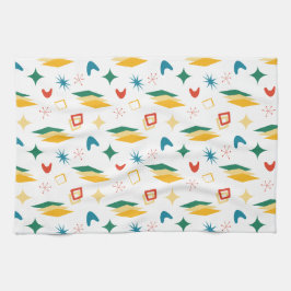 Mid Mod Atomic Mid-Century Moderne Vormen Retro Theedoek