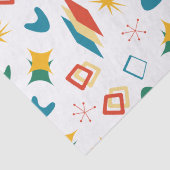 Mid Mod Atomic Mid-Century Moderne Vormen Retro Tissuepapier (Detail)