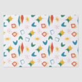 Mid Mod Atomic Mid-Century Moderne Vormen Retro Tissuepapier (Voorkant)