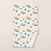 Mid mod atomische, retro midden eeuw moderne vorme bad handdoek (Handdoek)