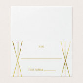 Mid Mod Design - Place Card Kaart (Buitenkant ongevouwen)