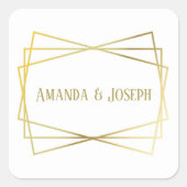 Mid Mod Design - Square Sticker (Voorkant)