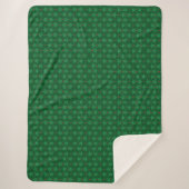Mid Mod Garland Green Sherpa Deken (3 maten) (Voorkant)