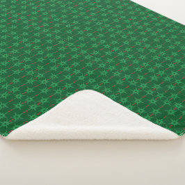 Mid Mod Garland Green Sherpa Deken (3 maten)