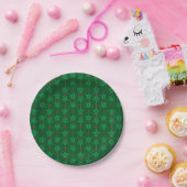 Mid Mod Garland Groen 7" Papieren Bord (Feest)